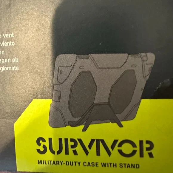Survivor iPad Case Military Duty Case W/Stand New iPad + iPad 2 Black - Picture 7 of 8